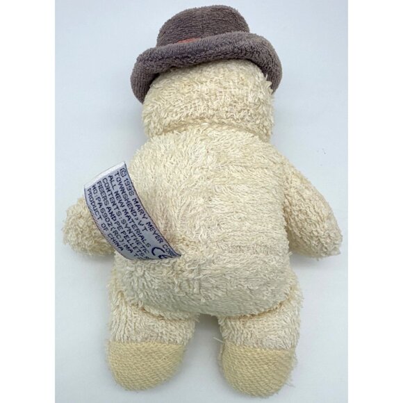 Vintage Mary Meyer Terry Cloth Snowman Plush Stuffed Toy Hat And Scarf - Picture 3 of 6
